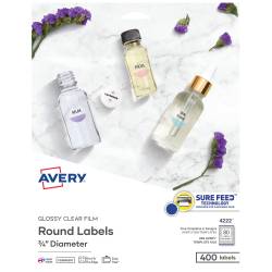 Avery CD Labels Permanent Adhesive 40 Face Labels and 80 ...