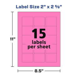 Avery® Easy Peel® Rectangle Labels with Sure Feed™, Assorted ...