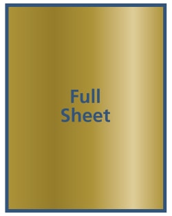 Avery Sticker Project Paper Permanent Adhesive Gold 8 1 2 X 11 5 Labels 4395