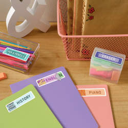 Avery Trueblock Extra Large File Folder Labels Sure Feed Technology Permanent Adhesive White 15 16 X 3 7 16 450 Labels 5027