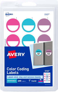 Avery Mailing Seals 1 Diameter 600 Labels 5247 Avery Com