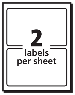 Avery Name Badge Labels Red Border 2 1 3 X 3 3 8 100 Badges 5140