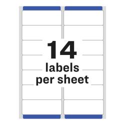 Avery Easy Peel Address Labels Sure Feed Technology Permanent Adhesive 1 1 3 X 4 1 400 Labels 5162