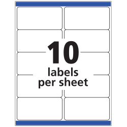 Avery 8163 Shipping Labels Permanent Adhesive 250 Labels Avery Com