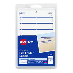 Avery File Folder Labels Blue 1 500 Labels 5766 Avery Com
