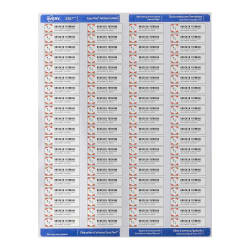 Avery Easy Peel Return Address Labels Sure Feed Technology Permanent Adhesive 1 2 X 1 3 4 8 000 Labels 5167