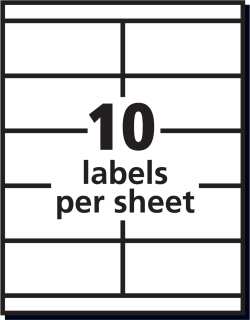 Avery Shipping Labels For Copiers Permanent Adhesive 2 X 4 1 4 1 000 Labels 5352
