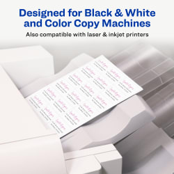 Avery® Address Labels for Copiers, 1-1/2
