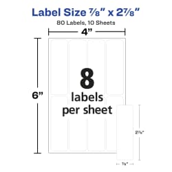 Avery Erasable Labels Handwrite 80 Labels (5429) | Avery.com