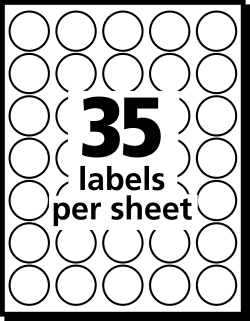Avery® See-Through Color-Coding Removable Labels, 3/4 ...