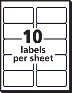 Avery Weatherproof Mailing Labels Trueblock Technology Permanent Adhesive 2 X 4 500 Labels 5523