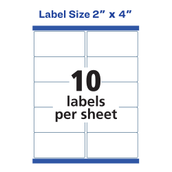 Laser Printers 2 x 4 Avery Weatherproof Mailing Labels with TrueBlock Technology 100 Labels,5 Packs 15513 