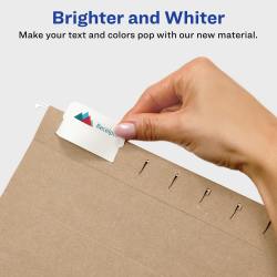 Avery® Printable Hanging File Folder Tabs, 1/5 Cut, White, 90 ...