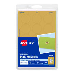 Avery Foil Mailing Labels 300 Labels Gold 8987 Avery Com