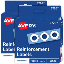 Avery Reinforcement Labels, Permanent - 560 labels