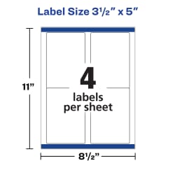 TrueBlock® Shipping Labels, 3-1/2