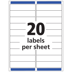 Avery Matte Clear Address Labels Sure Feed Technology Inkjet 1 X 4 200 Labels 18661