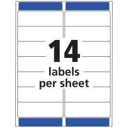 Avery 5662 Clear Laser Labels Address 1 1/3 x 4 1/8 700 ct Box 50 Sheets 
