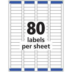 Avery Matte Clear Return Address Labels Sure Feed Technology Laser 1 2 X 1 3 4 2 000 Labels 5667