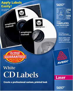 64 Spine Labels 32 CD New 2 Packs Avery 28669 Matte White CD Labels Inkjet