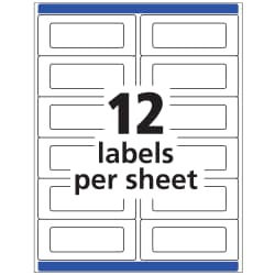Avery® Send & Reply Piggyback Mailing Labels, Sure Feed™ Technology, 1-5/8”  x 4” Outer, 1” x 3” Inner, 240 Labels (5735)