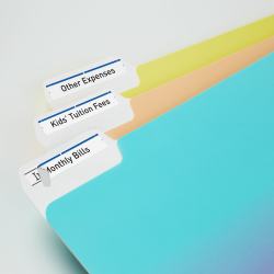 Avery Trueblock File Folder Labels Sure Feed Technology Permanent Adhesive Blue 2 3 X 3 7 16 1 500 Labels 5766