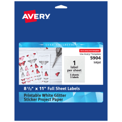 Avery Clear Sticker Project Paper - Shop Dividers & Labels at H-E-B