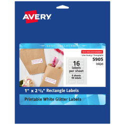 Avery® Luxe Collection™ Glitter Stickers, 1