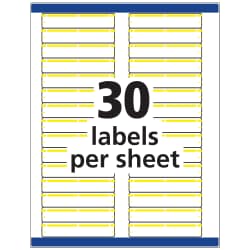 Blank Labels 1500 Avery Self-Adhesive File Folder Labels ...