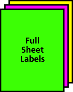 975 Supply 30up Address Labels Fluorescent Yellow 100 Sheets 1" x 2 5/8" 