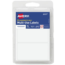 Avery® Multi-Use Permanent Labels, 1-1/2