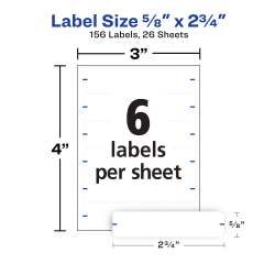Avery® File Folder Labels, 5/8