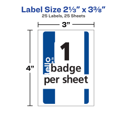 Avery Self-Adhesive Name Tags, Handwrite Only, (6175) | Avery.com