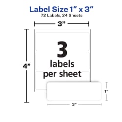 Avery® Multi-Use Removable Labels, 1