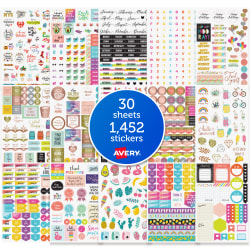 Avery Mom Planner Stickers Pack, 1,682 Stickers, Calendar Stickers,  Decorate Planners and Journals (6780) 