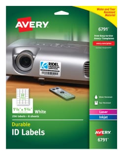 Avery Oval Labels True Print Permanent Adhesive 1 1 2 X 2 1