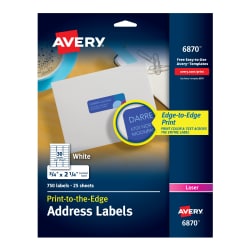 Avery Foil Mailing Labels 300 Labels Gold 8987 Avery Com