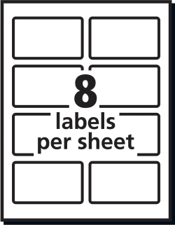 Avery Shipping Labels Sure Feed Technology Permanent Adhesive Print To The Edge 2 X 3 3 4 200 Labels 6873