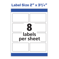 Avery® Shipping Labels with Sure Feed™, Color Laser Printers, Print to the  Edge, 2
