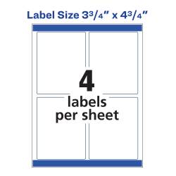 Avery® Shipping Labels, Sure Feed™, Color Laser Printers, Print to the  Edge, 3-3/4
