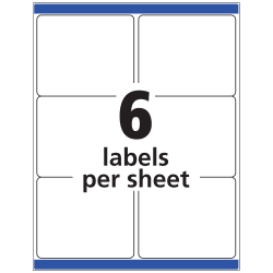 3-1/3 x 4 White Shipping Labels with TrueBlock Technology 150/Pack 