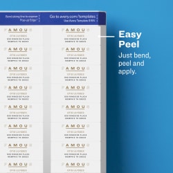 Avery Easy Peel Return Address Labels Sure Feed Technology Permanent Adhesive 2 3 X 1 3 4 1 500 Labels 8195