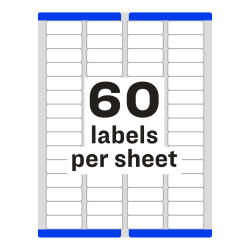 Avery Easy Peel Return Address Labels Sure Feed Technology Permanent Adhesive 2 3 X 1 3 4 1 500 Labels 8195