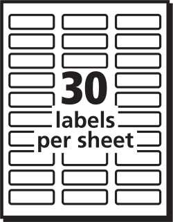 Avery Color Printing Address Labels Sure Feed Technology Permanent Adhesive 3 4 X 2 1 4 600 Labels 8257