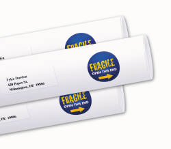 Avery High Visibility Labels Permanent Adhesive Matte 1 1 2 Diameter 400 Labels 8293