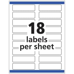 Avery Trueblock Extra Large File Folder Labels Sure Feed Technology Permanent Adhesive White 15 16 X 3 7 16 450 Labels 5027