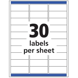 Avery Matte Clear Address Labels Sure Feed Technology Inkjet 1 X 2 5 8 300 Labels 18660