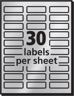 Avery Foil Mailing Labels 300 Labels, Silver (8986) | Avery.com