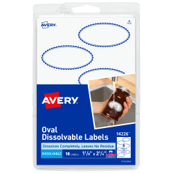 Avery 73303 Chalkboard Label Removable 3 3/4" x 1 3/4" 12 labels Handwrite Reuse 