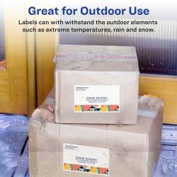 Waterproof Labels with Ultrahold® Permanent Adhesive, Sure Feed™,  TrueBlock®, Laser, 20 Labels, 5-1/2